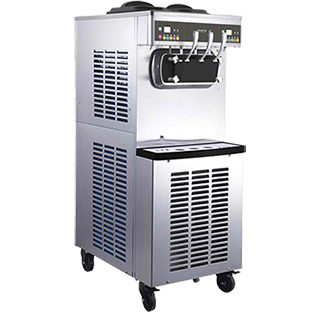Softeismaschine Standmodell 2x2 Liter Kühlzylinder S520F Gravity